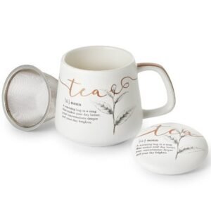 Taza iva, porcelana 0,40 l. filtro y tapa
