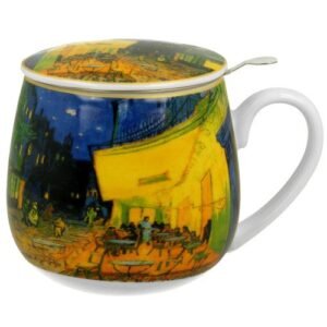 Taza terrace Van Gogh, porcelana 0,40 l. filtro y tapa