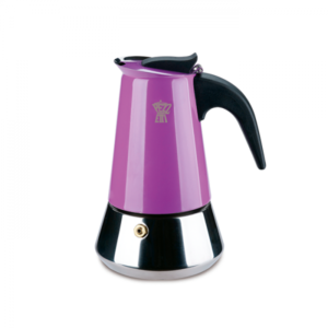 Moka Pezzetti Steelexpress 4 Tazas para inducción - Lila
