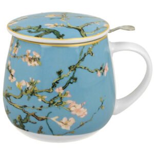 Taza almond Van Gogh, porcelana 0,40 l. filtro y tapa