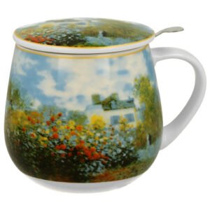 Taza argenteuil Claude Monet, porcelana 0,40 l. filtro y tapa