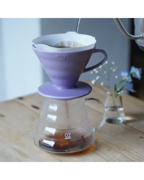 Hario V60 Dripper Cerámica 02 - Lila - Imagen 4