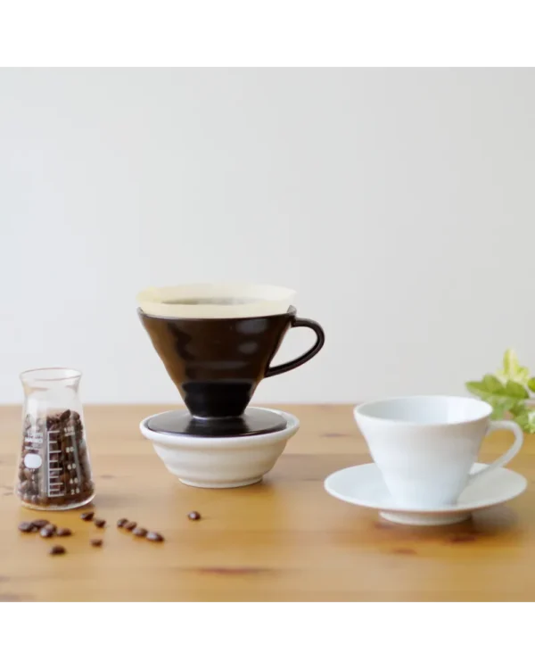 Hario V60 Dripper Cerámica 02 - Negro Mate - Imagen 2