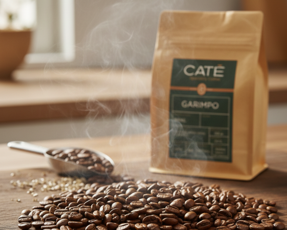 café recién tostado