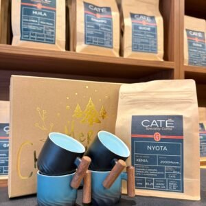Pack de Café de Especialidad + Set de Tazas Espresso – Edición Navidad